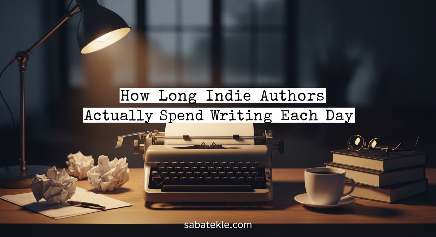 How Long Indie Authors Actually Spend Writing Each Day