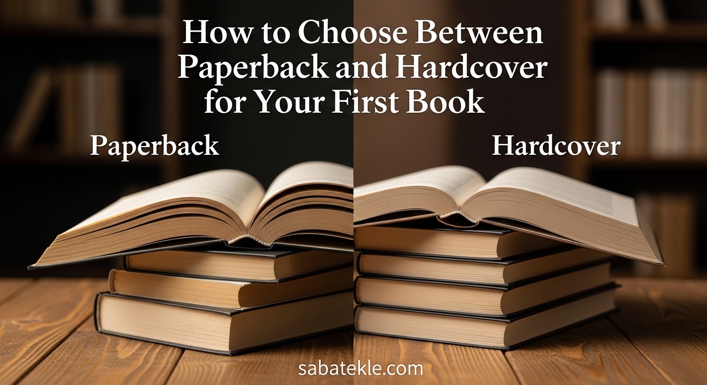 How to Choose Between Paperback and Hardcover for Your First Book