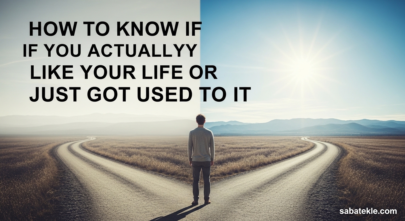 How to Know If You Actually Like Your Life or Just Got Used to It