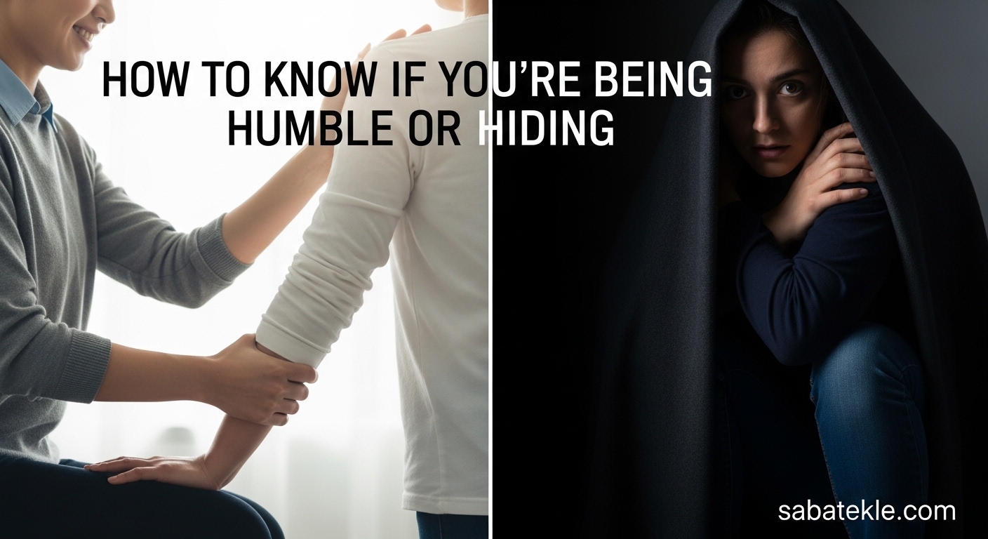 How to Know If You're Being Humble or Hiding