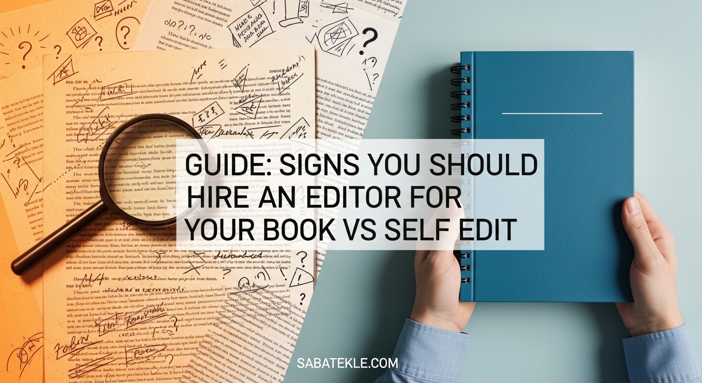 Signs You Should Hire an Editor for Your Book vs Self Edit