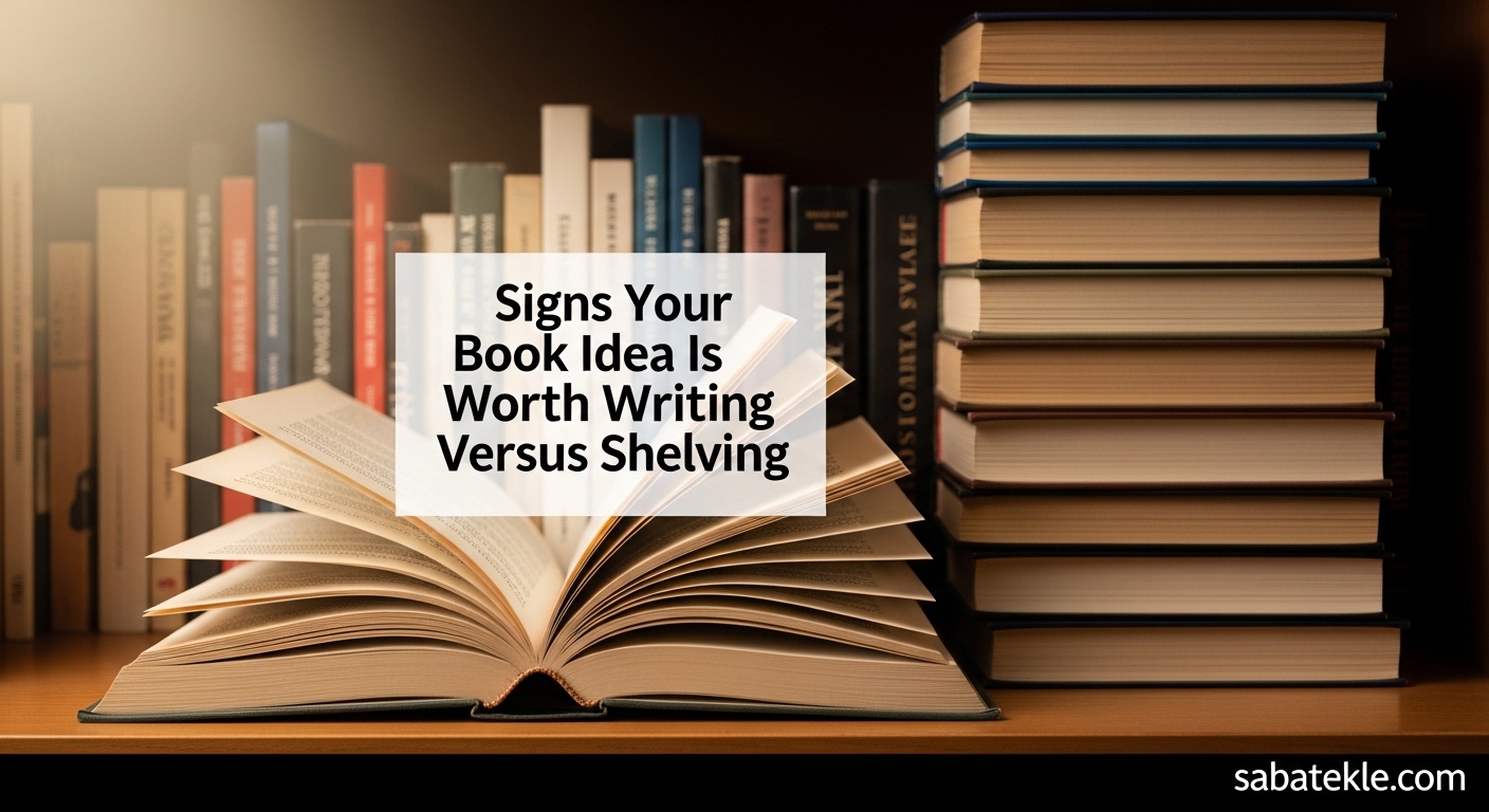Signs Your Book Idea Is Worth Writing Versus Shelving