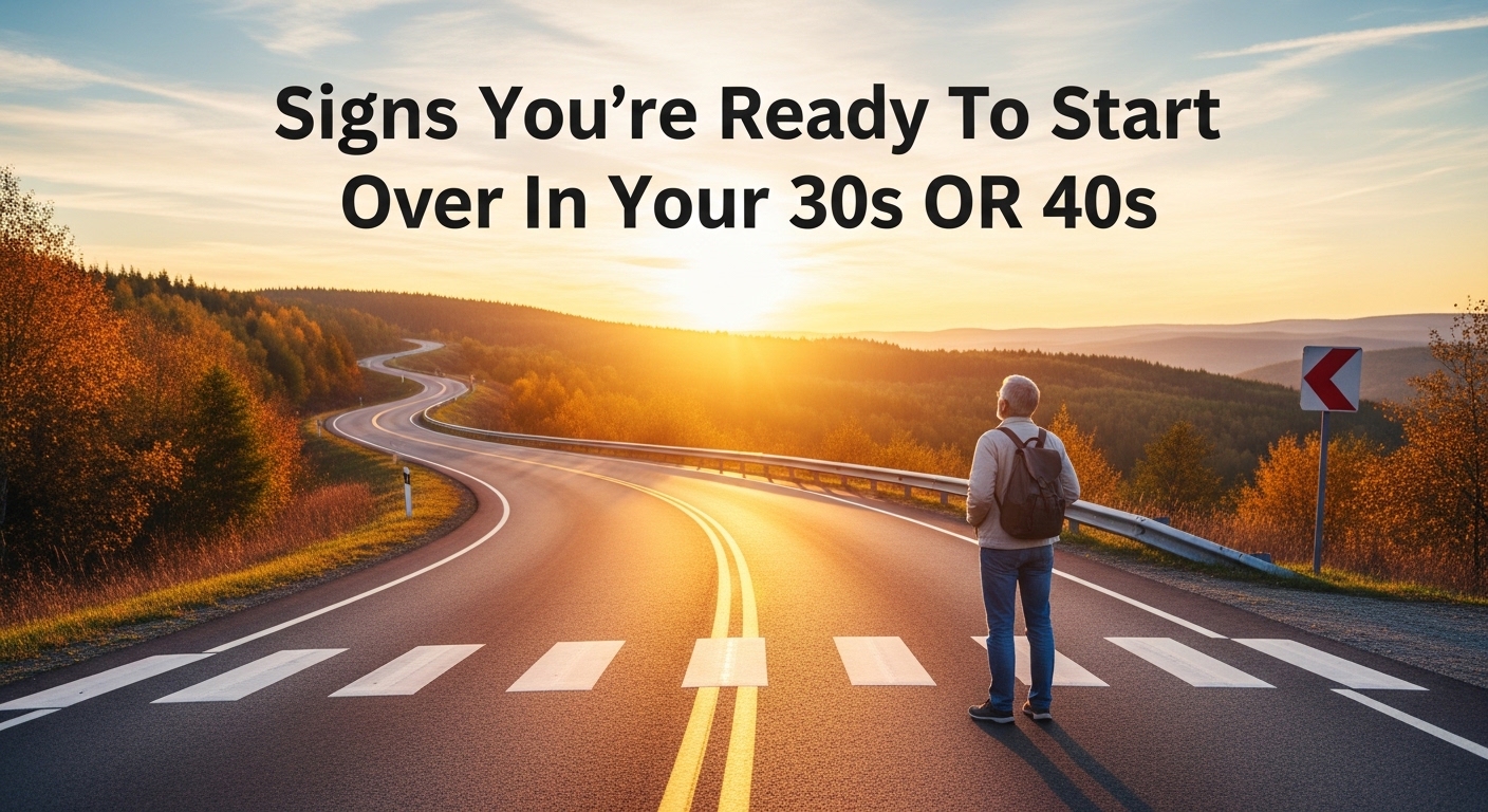 Signs Youre Ready To Start Over In Your 30s OR 40s