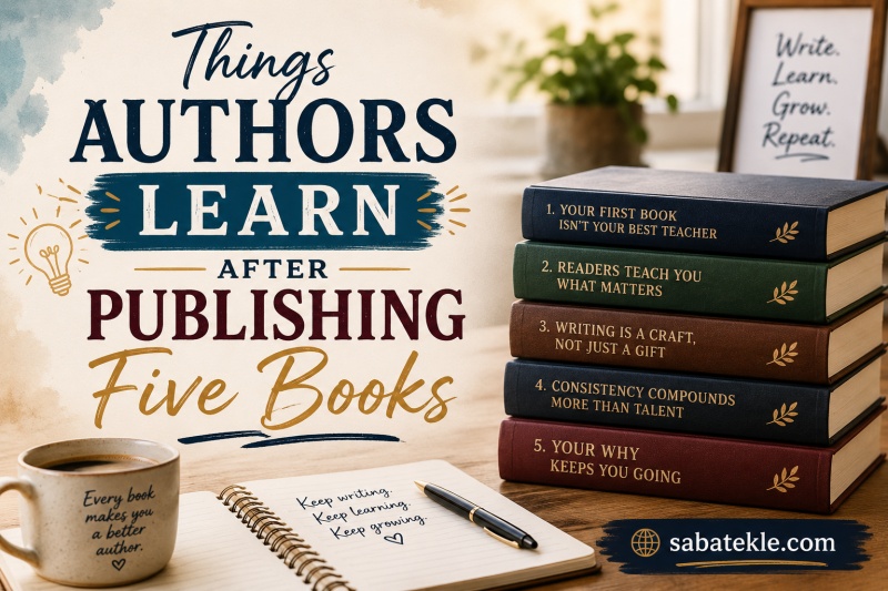 Things Authors Learn After Publishing Five Books