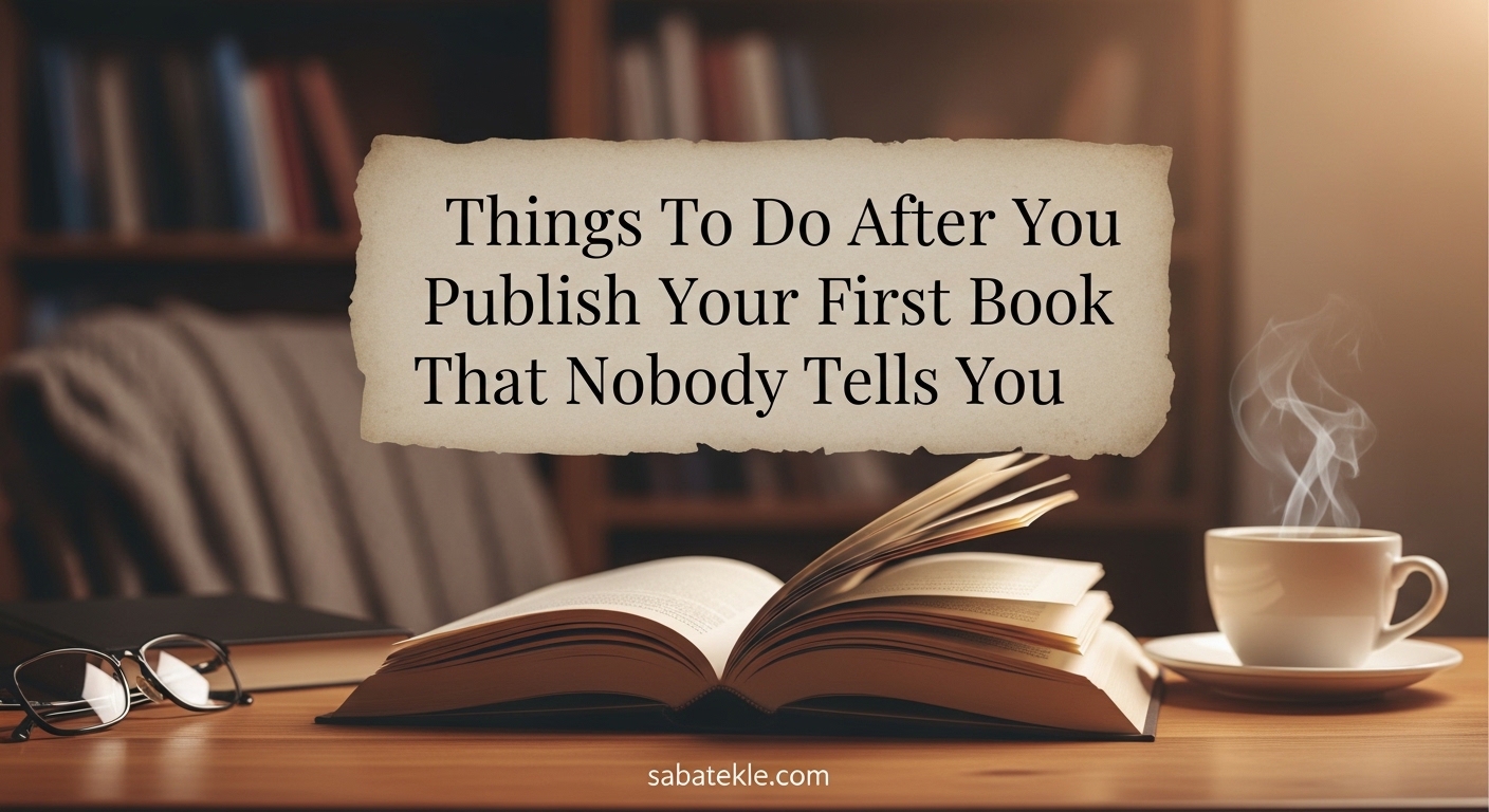 Things To Do After you Publish Your First Book That Nobody Tells You