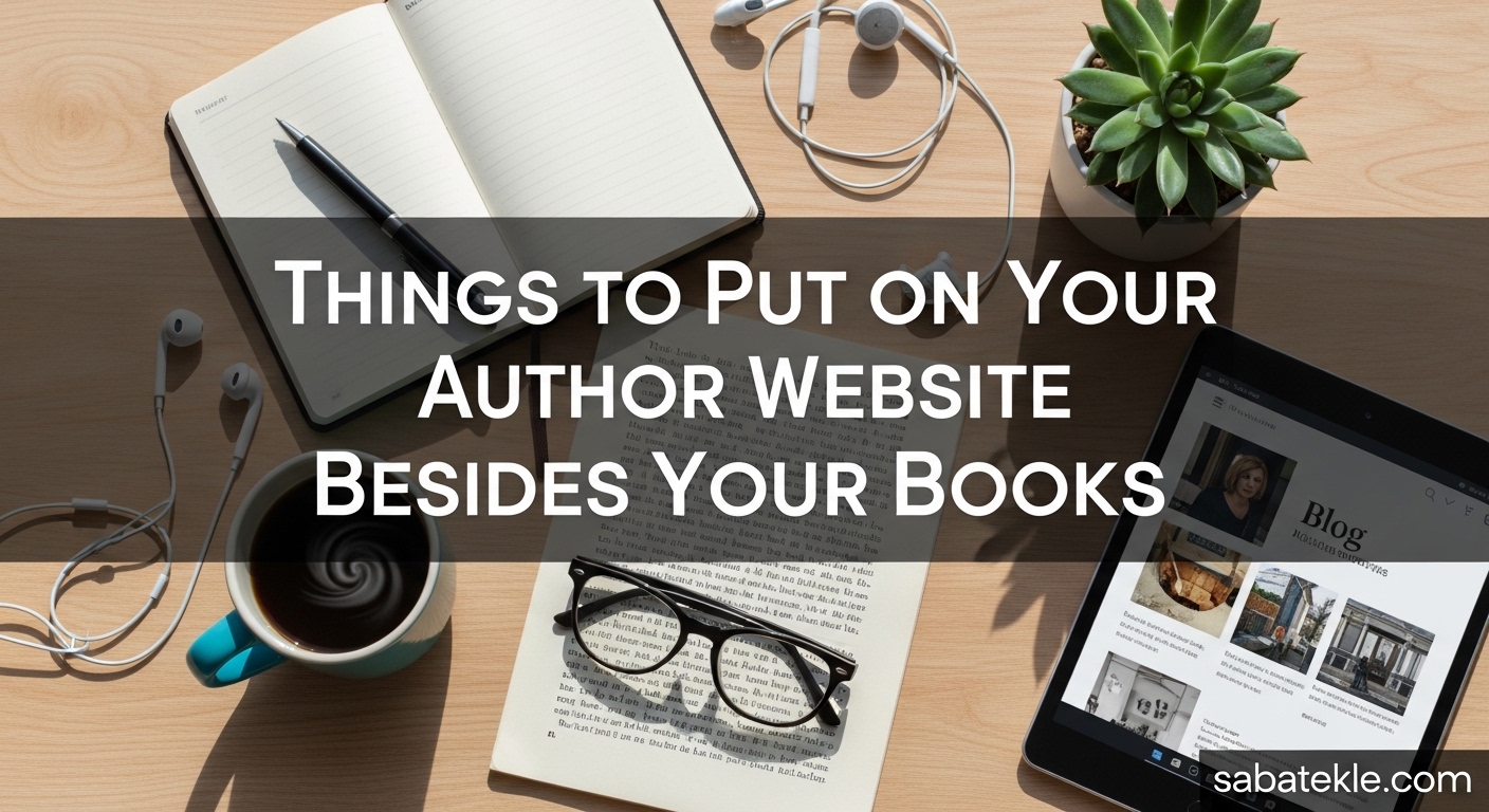 Things to Put on Your Author Website Besides Your Books