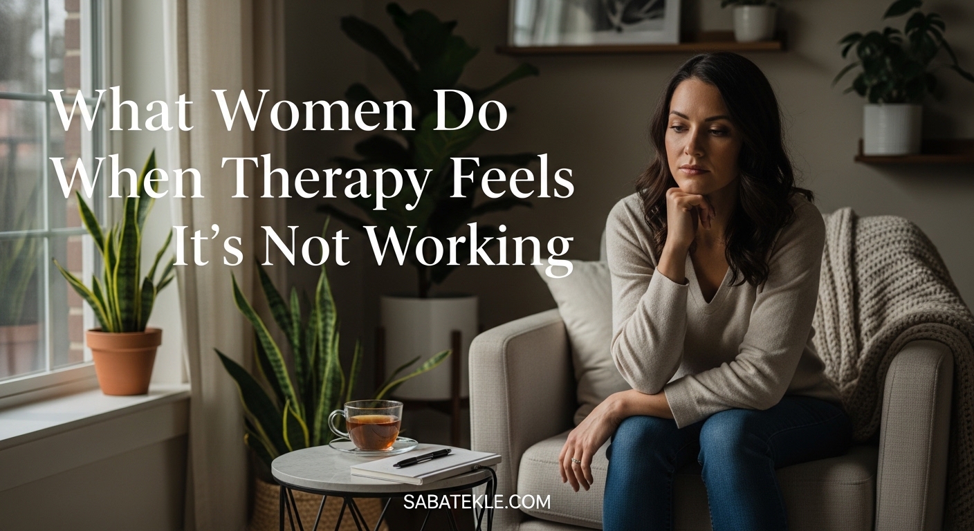 What Women Do When Therapy Feels Like It's Not Working