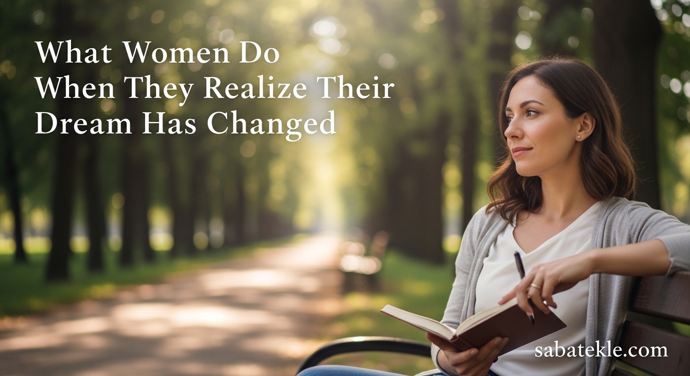 What Women Do When They Realize Their Dream Has Changed