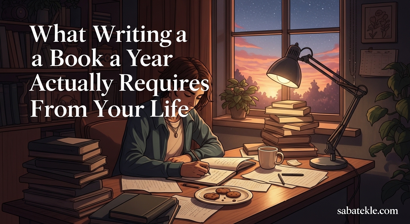 What Writing a Book a Year Actually Requires From Your Life