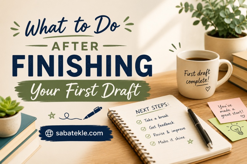 What to Do After Finishing Your First Draft